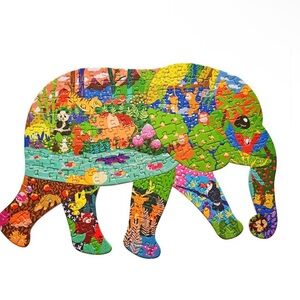 Colorful Elephant Jigsaw Puzzle